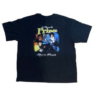 Men’s (unisex) Prince The Artist Rest In Peace Black Memorial T-Shirt Sz 3XL NEW